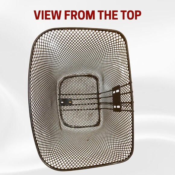 Medline Large Wire Storage Basket Black Mesh NEW w/ Hardware - Picture 5 of 17